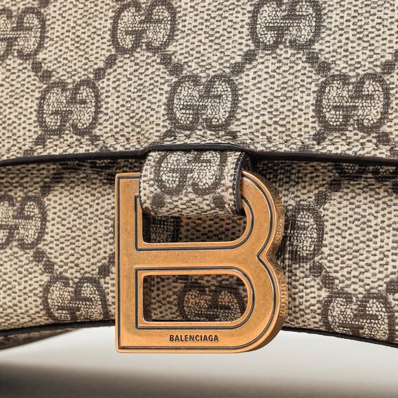 Gucci x Balenciaga GG Supreme The Hacker Project Small Hourglass Bag - Picture 10 of 14